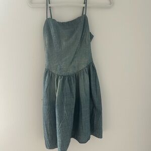 Re/Done Blue Denim Dress